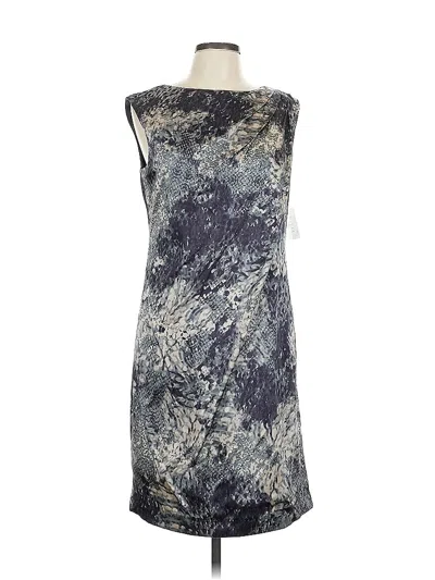 Pre-owned Suzi Chin For Maggy Boutique Cocktail Dress In Gray