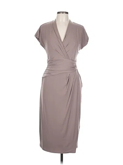 Pre-owned Suzi Chin For Maggy Boutique Cocktail Dress In Gray