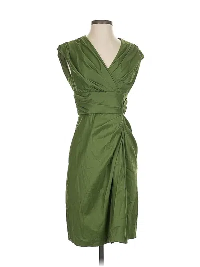 Pre-owned Suzi Chin For Maggy Boutique Cocktail Dress In Green