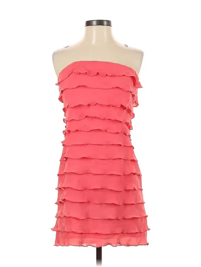 Pre-owned Suzi Chin For Maggy Boutique Cocktail Dress In Pink