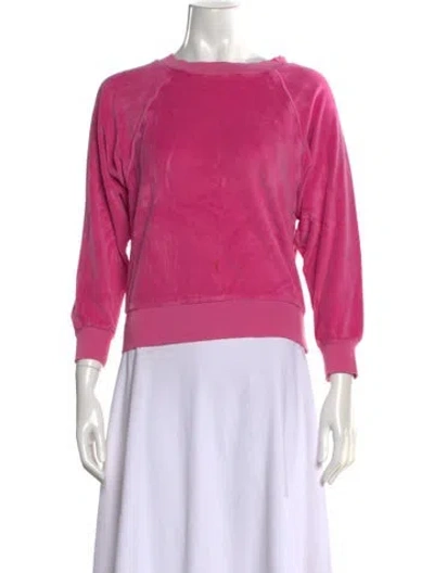 Pre-owned Suzie Kondi Bateau Neckline Sweater In Pink