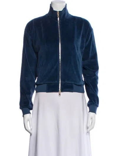Pre-owned Suzie Kondi Bomber Jacket In Blue