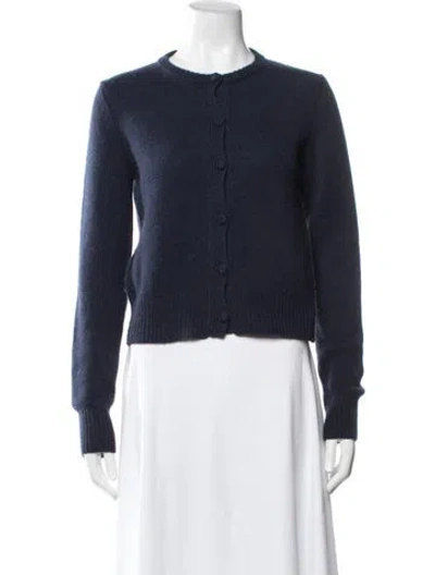 Pre-owned Suzie Kondi Cashmere Crew Neck Sweater In Blue