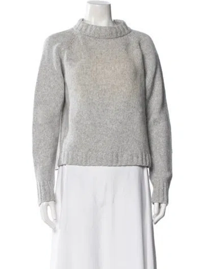 Pre-owned Suzie Kondi Cashmere Crew Neck Sweater In Gray