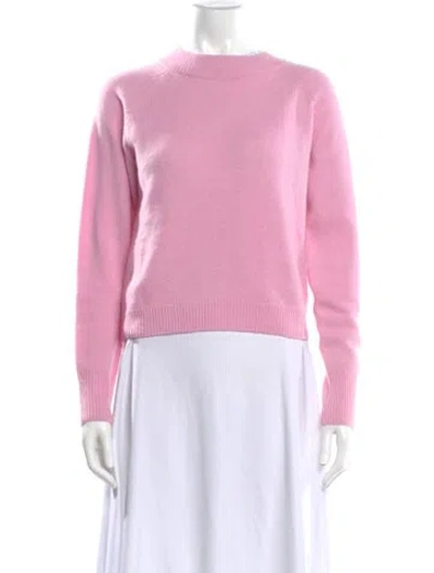 Pre-owned Suzie Kondi Cashmere Crew Neck Sweater In Pink