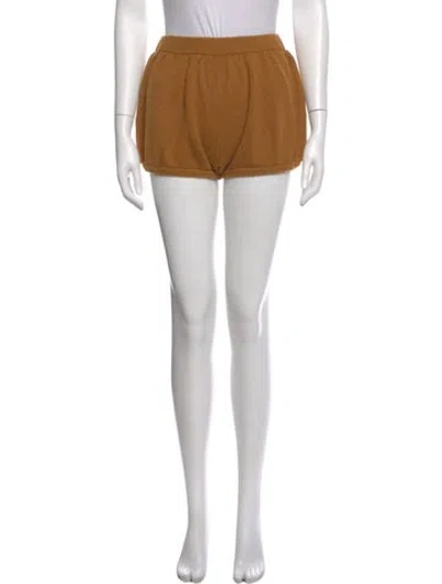 Pre-owned Suzie Kondi Cashmere Mini Shorts In Neutral