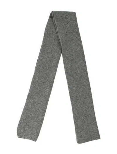 Pre-owned Suzie Kondi Cashmere Scarf In Grey