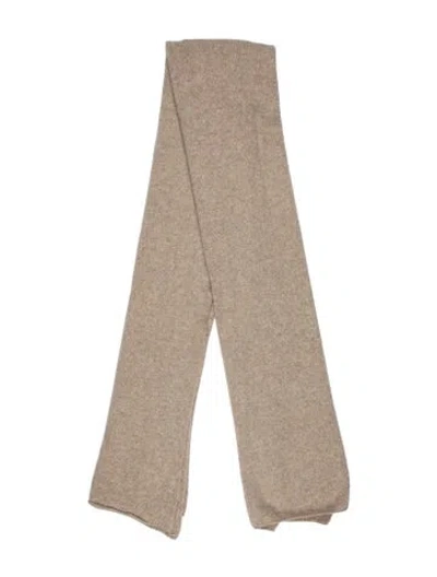Pre-owned Suzie Kondi Cashmere Scarf In Neutrals