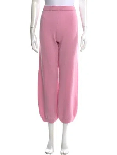 Pre-owned Suzie Kondi Cashmere Wide Leg Pants In Pink
