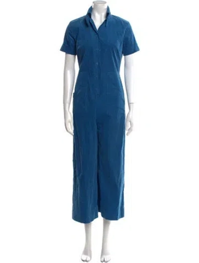 Pre-owned Suzie Kondi Corduroy Jumpsuit In Blue