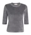 Suzie Kondi Cotton-blend Corfu T-shirt In Gray