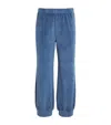 Suzie Kondi Cotton-blend Harem Sweatpants In Blue