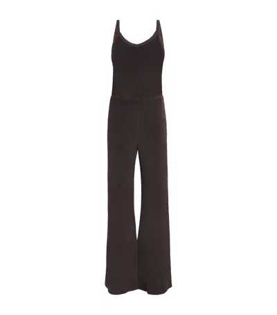 Suzie Kondi Cotton-blend Elma Jumpsuit In Brown
