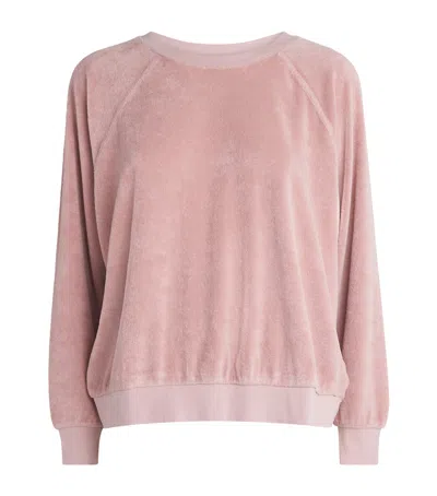 Suzie Kondi Cotton-blend Samos Sweatshirt In Pink