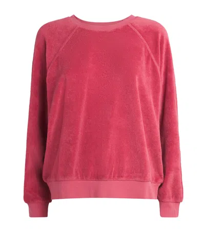 Suzie Kondi Cotton-blend Samos Sweatshirt In Pink