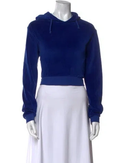 Pre-owned Suzie Kondi Crew Neck Long Sleeve Sweatshirt In Blue