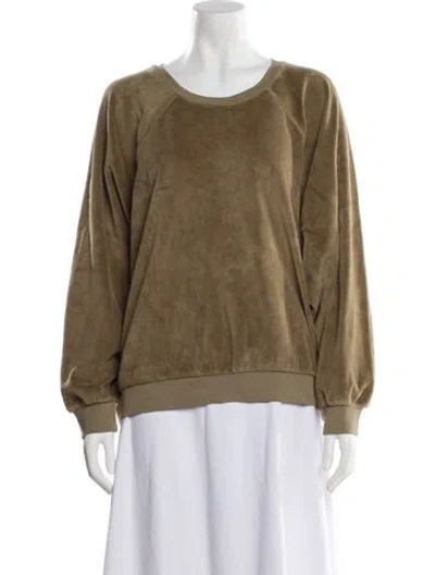 Pre-owned Suzie Kondi Crew Neck Long Sleeve Sweatshirt In Neutral