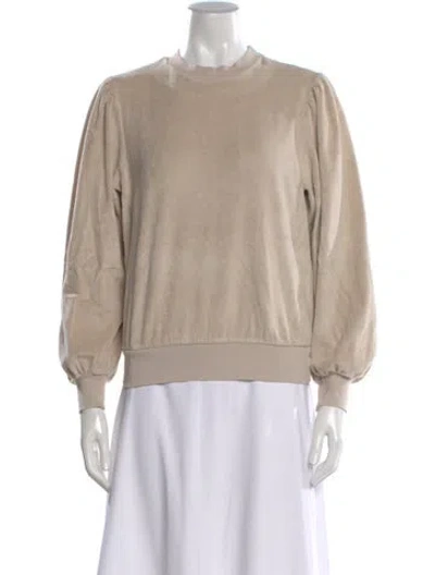 Pre-owned Suzie Kondi Crew Neck Long Sleeve Sweatshirt In Neutral