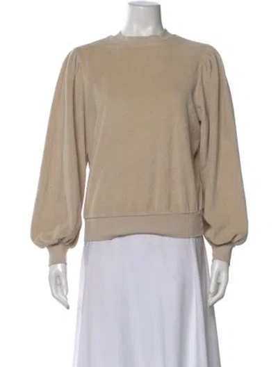Pre-owned Suzie Kondi Crew Neck Long Sleeve Sweatshirt In Neutral