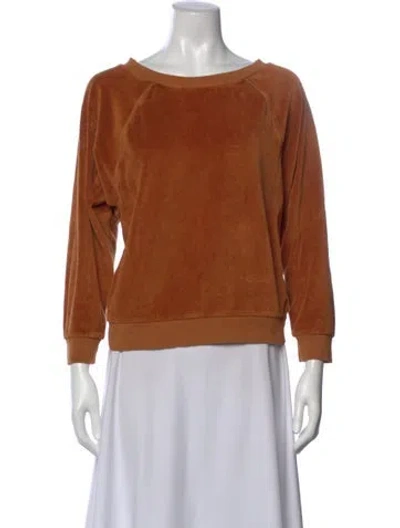 Pre-owned Suzie Kondi Crew Neck Long Sleeve Sweatshirt In Neutral