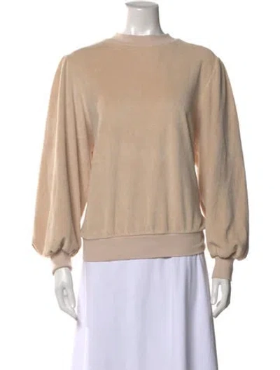 Pre-owned Suzie Kondi Crew Neck Long Sleeve Sweatshirt In Neutral