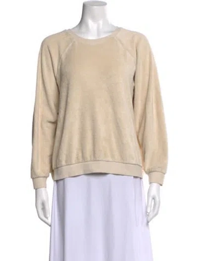 Pre-owned Suzie Kondi Crew Neck Long Sleeve Sweatshirt In Neutral