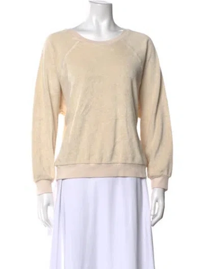 Pre-owned Suzie Kondi Crew Neck Long Sleeve Sweatshirt In Neutral