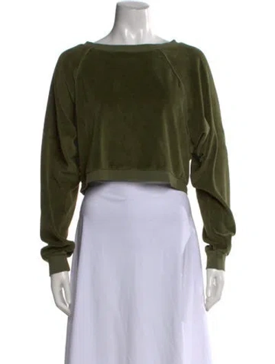 Pre-owned Suzie Kondi Crew Neck Long Sleeve Sweatshirt In Pink