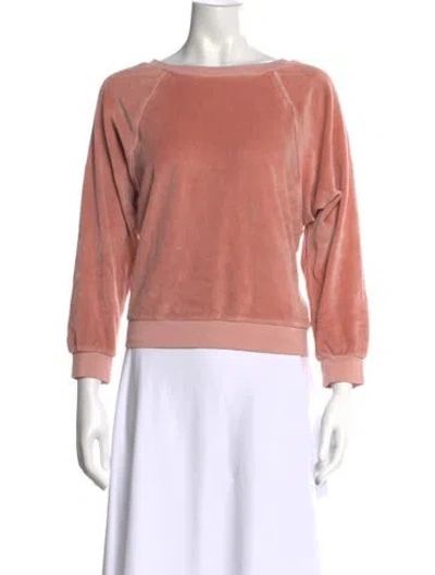 Pre-owned Suzie Kondi Crew Neck Long Sleeve Sweatshirt In Pink