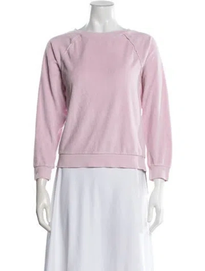 Pre-owned Suzie Kondi Crew Neck Long Sleeve Sweatshirt In Pink