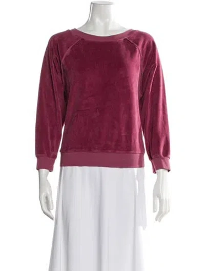 Pre-owned Suzie Kondi Crew Neck Long Sleeve Sweatshirt In Purple