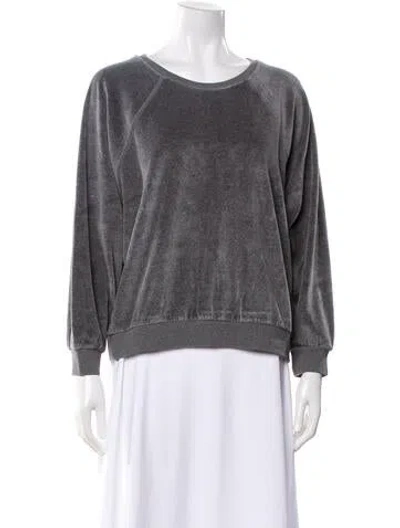 Pre-owned Suzie Kondi Crew Neck Long Sleeve Sweatshirt W/ Tags In Gray