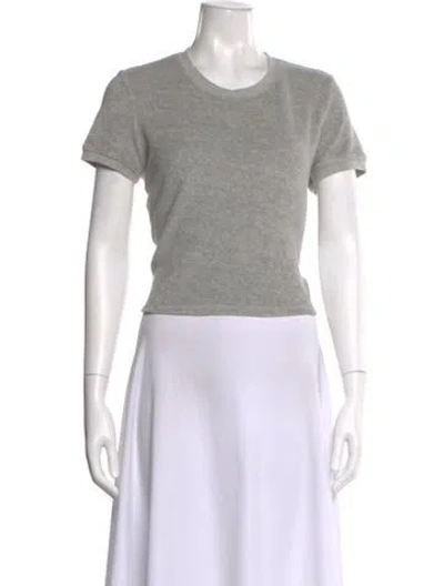 Pre-owned Suzie Kondi Crew Neck Short Sleeve T-shirt In Gray