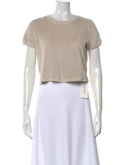 Pre-owned Suzie Kondi Crew Neck Short Sleeve T-shirt In Neutral