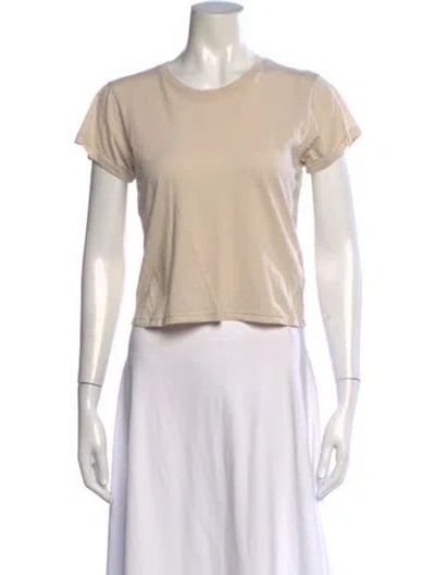 Pre-owned Suzie Kondi Crew Neck Short Sleeve T-shirt In Neutrals