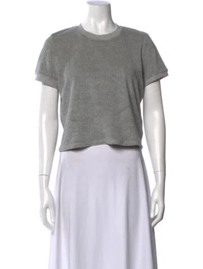Pre-owned Suzie Kondi Crew Neck Short Sleeve T-shirt W/ Tags In Gray