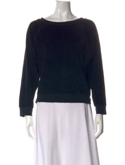 Pre-owned Suzie Kondi Crew Neck Sweater In Black
