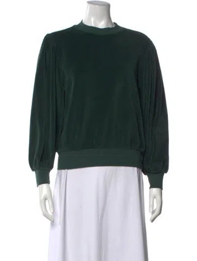 Pre-owned Suzie Kondi Crew Neck Sweater In Green