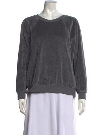 Pre-owned Suzie Kondi Crew Neck Sweater In Grey