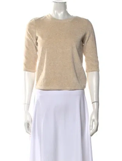 Pre-owned Suzie Kondi Crew Neck Sweater In Neutrals