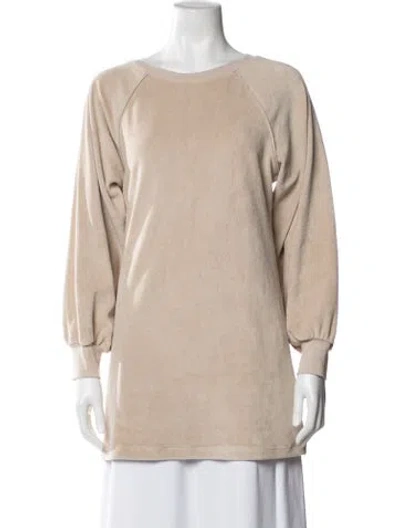 Pre-owned Suzie Kondi Crew Neck Sweater In Neutrals