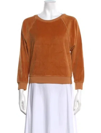 Pre-owned Suzie Kondi Crew Neck Sweater In Orange