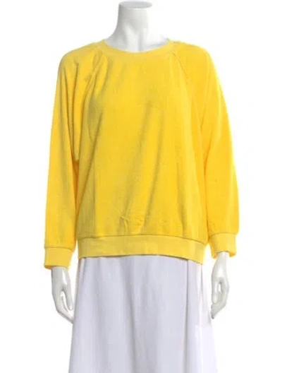 Pre-owned Suzie Kondi Crew Neck Sweater In Yellow