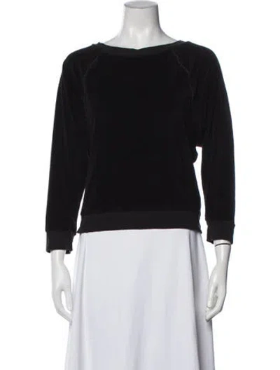 Pre-owned Suzie Kondi Crew Neck Three-quarter Sleeve Top In Green