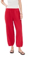 Suzie Kondi Delos Linen Pants Cherry In Cherry