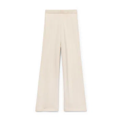 Suzie Kondi Fili Kick Flare Pants In Eggshell