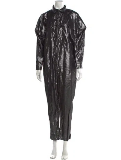 Pre-owned Suzie Kondi Jumpsuit In Silver