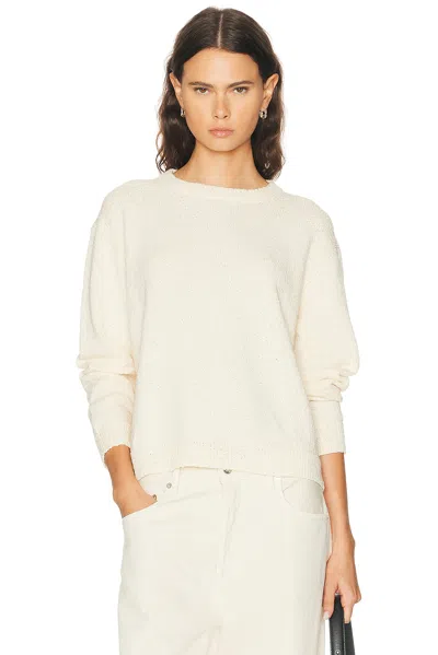 Suzie Kondi Kismet Knitted Cotton Sweater In White