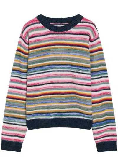 Suzie Kondi Kismet Striped Cashmere Jumper In Multi