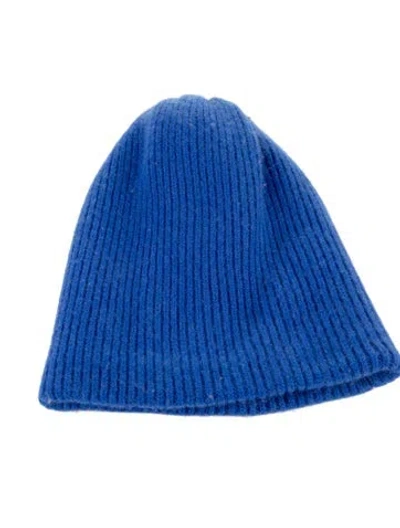 Pre-owned Suzie Kondi Knitted Beanie In Blue